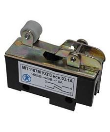 Микровыключатель МП 1107М УХЛ3 исп.03.1А 2-х пол. 10А 660В 1з+1р IP00 прямой рычаг с роликом базовый винт ET541430 Электротехник от поставщика КабельСпецСтрой