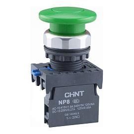Кнопка Грибок 40мм с самовозвратом NP8-11M/13 зеленый 1НО+1НЗ IP65 667264 CHINT от поставщика КабельСпецСтрой Кнопка Грибок 40мм с самовозвратом NP8-11M/13 зеленый 1НО+1НЗ IP65 667264 CHINT от поставщика КабельСпецСтрой