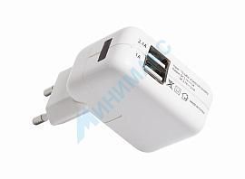 Сетевое зарядное устройство 2xUSB, переходник+адаптер (СЗУ) (5 V, 2100 mA+1000 mA) REXANT 18-1187 от поставщика КабельСпецСтрой Сетевое зарядное устройство 2xUSB, переходник+адаптер (СЗУ) (5 V, 2100 mA+1000 mA) REXANT 18-1187 от поставщика КабельСпецСтрой