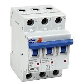 Выключатель автоматический 10А 3П трехполюсный характеристика Z 6kA BM63 OptiDin 260853 КЭАЗ от поставщика КабельСпецСтрой