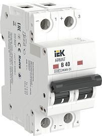 ARMAT Автоматический выключатель M06N-DC 2P B 40А IEK от поставщика КабельСпецСтрой ARMAT Автоматический выключатель M06N-DC 2P B 40А IEK от поставщика КабельСпецСтрой