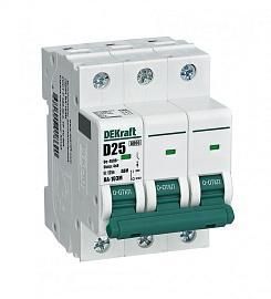 Выключатель автоматический 3П D 25А 6кА ВА-103M DEKraft 12558DEK Schneider Electric от поставщика КабельСпецСтрой Выключатель автоматический 3П D 25А 6кА ВА-103M DEKraft 12558DEK Schneider Electric от поставщика КабельСпецСтрой