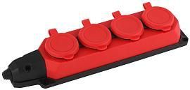 Колодка каучуковая с заземлением 4 гнезда красная 16A K-4e-RED-IP44 Б0044553 ЭРА от поставщика КабельСпецСтрой Колодка каучуковая с заземлением 4 гнезда красная 16A K-4e-RED-IP44 Б0044553 ЭРА от поставщика КабельСпецСтрой
