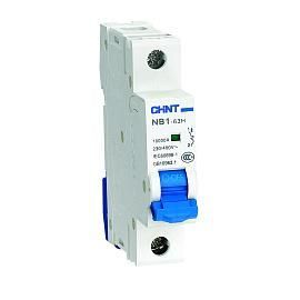 Выключатель автоматический 40А 1П однополюсный характеристика D (R) 10кА NB1-63H 179805 CHINT от поставщика КабельСпецСтрой
