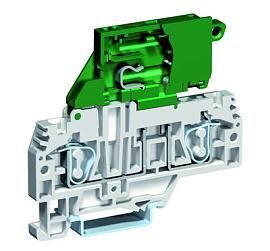 DKC ZHF910MGR Держатель предохранителя 5x20. Пружина. 4 кв. мм Серый. С диодным индикатором на 115-230 вольт (AC/ от поставщика КабельСпецСтрой
